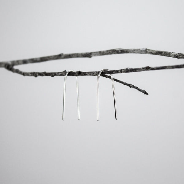 Minimalist Front-Hammered Earrings