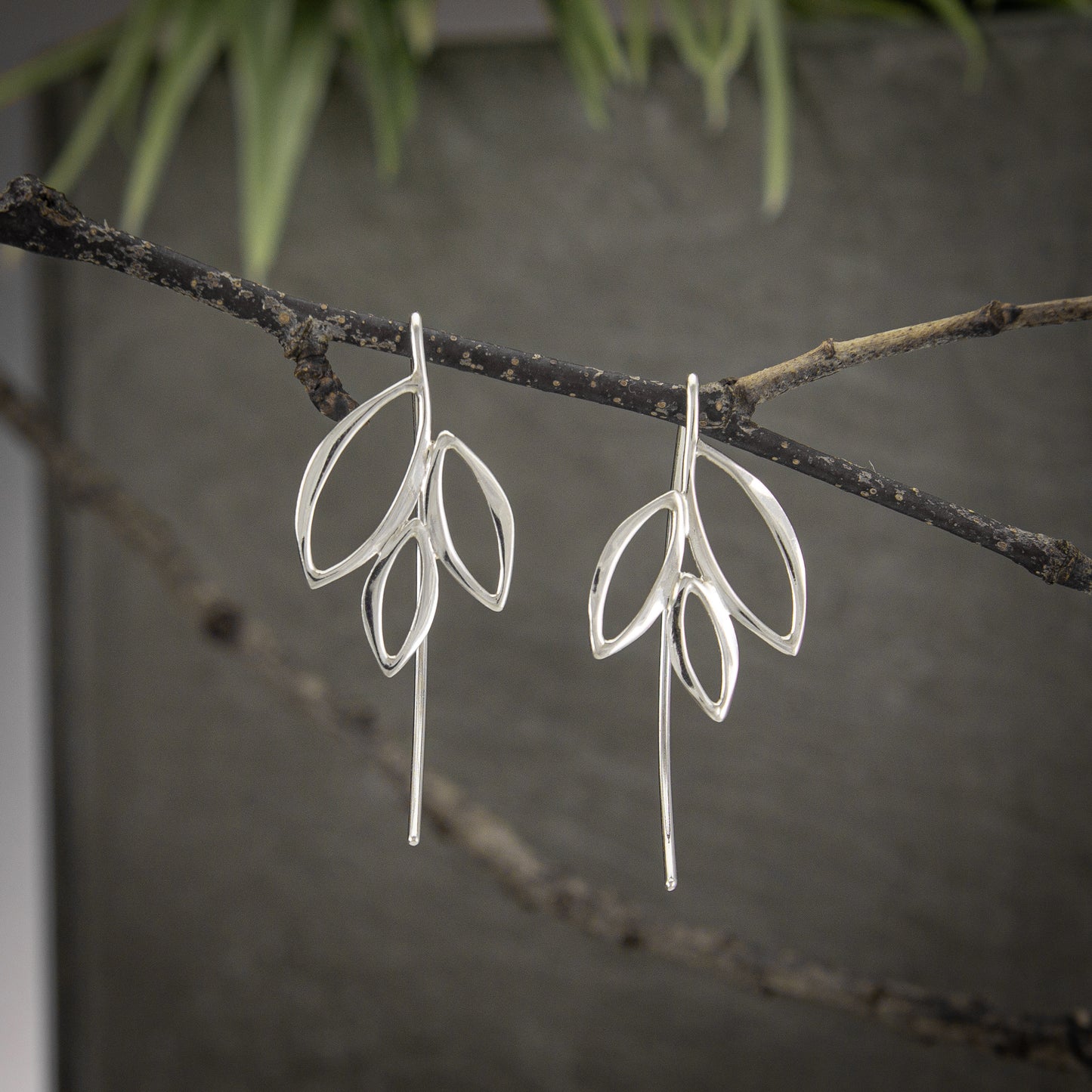 Leaf Marquis Earrings