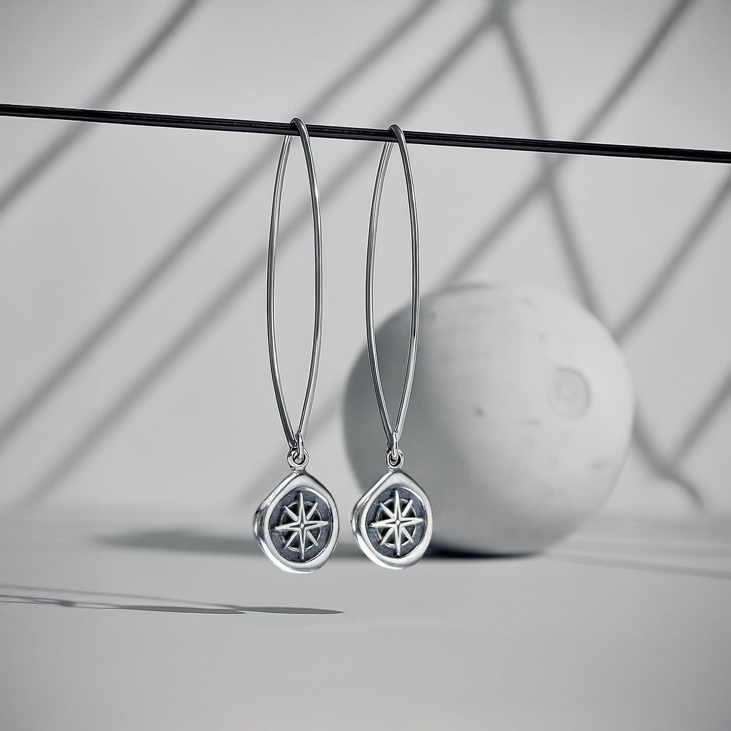 Compass Earrings