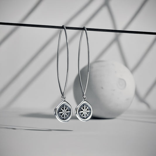 Compass Earrings
