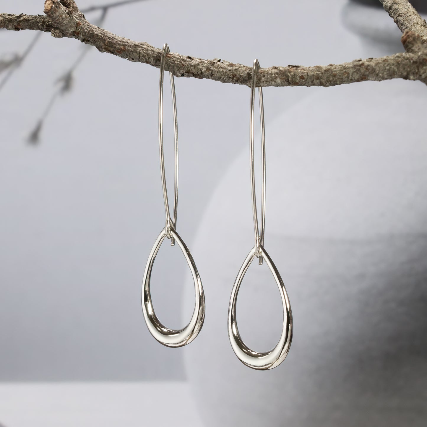 Hollow Teardrop Earrings