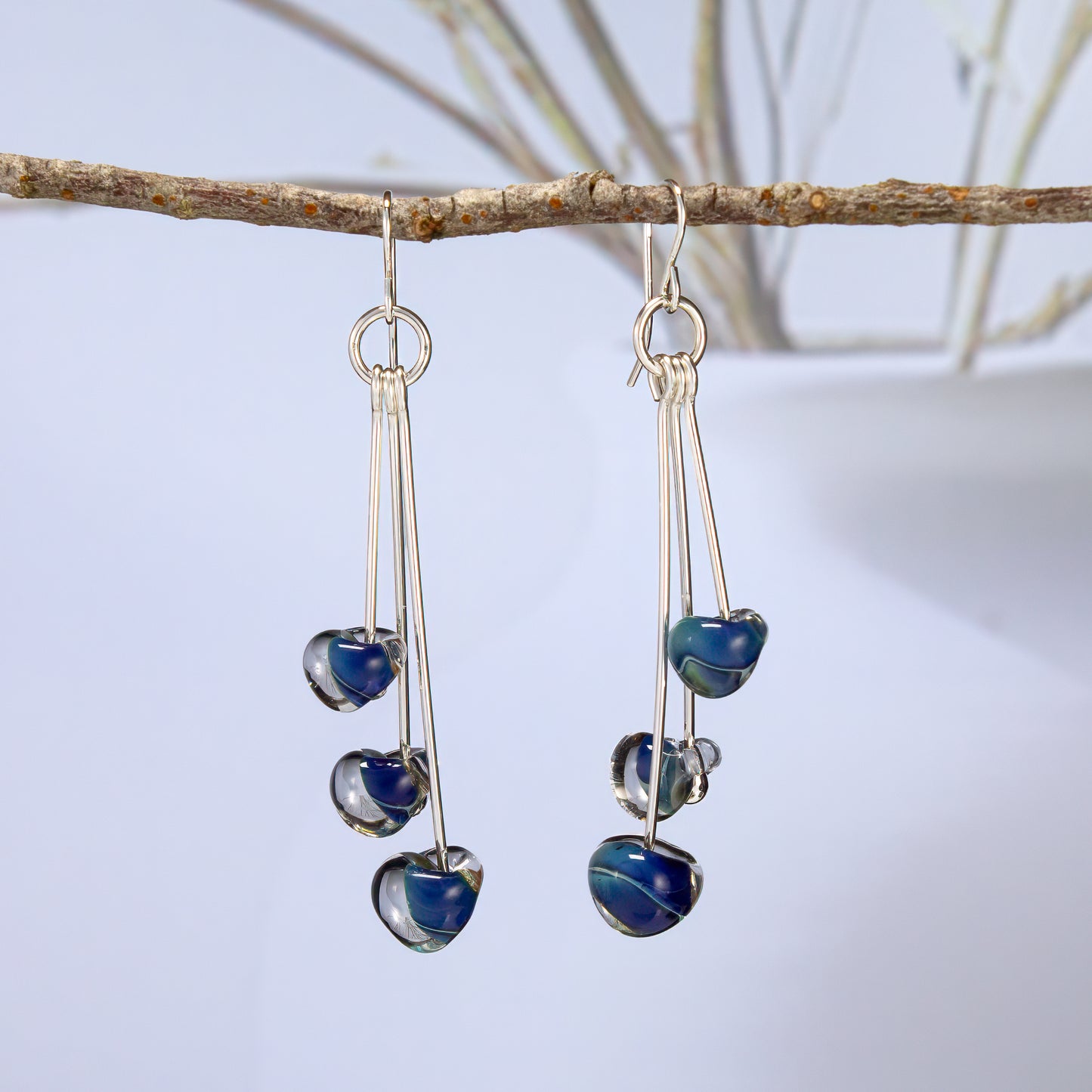 Blues Teardrop Earrings