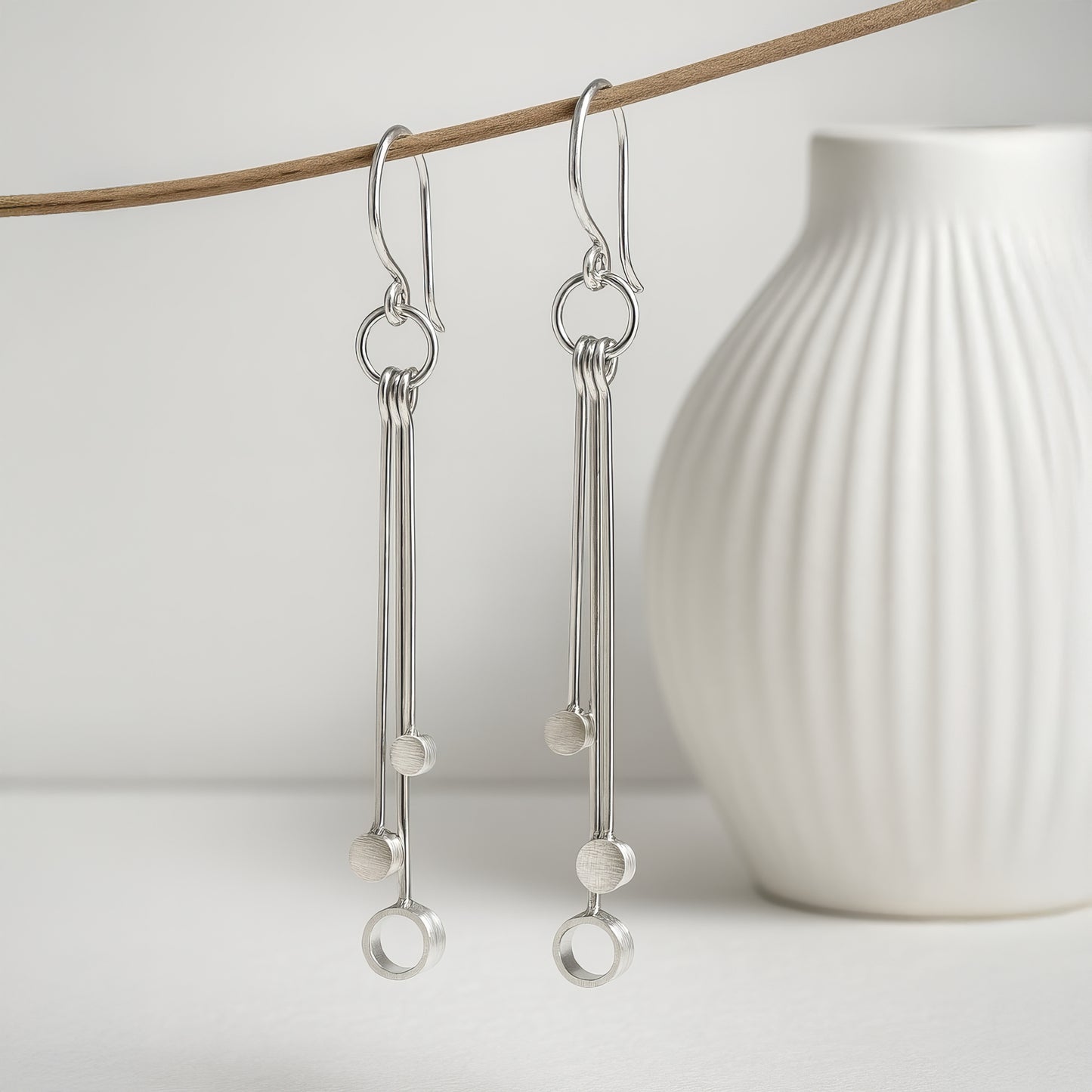Three Circle Earrings