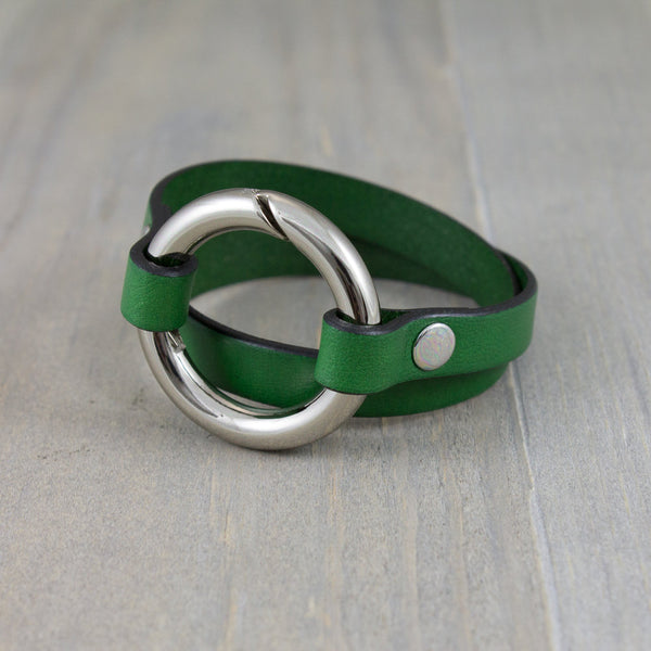Dark Green Spring Gate Bracelet