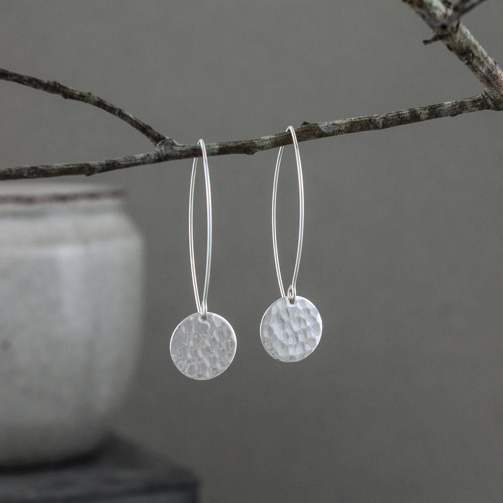 Hammered Sterling Earrings