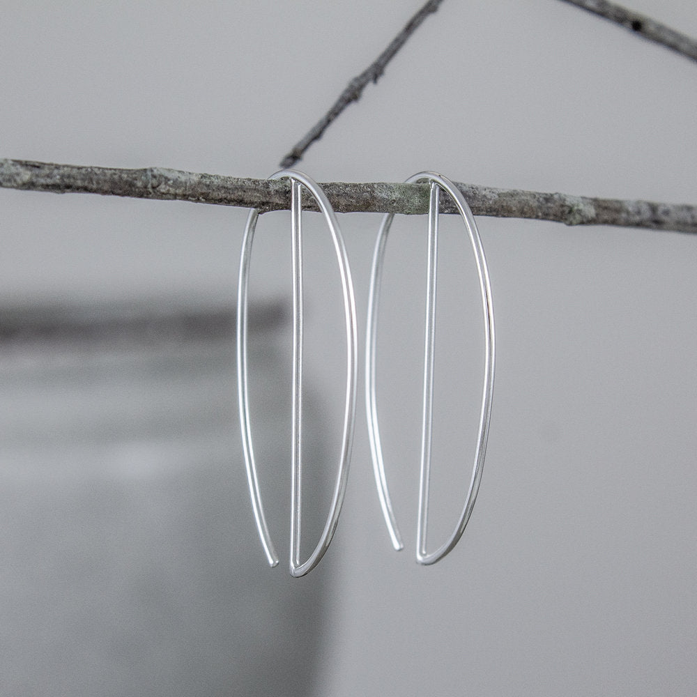 Divided Oval Earrings