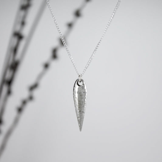 Hollow Hammered Spike Pendant