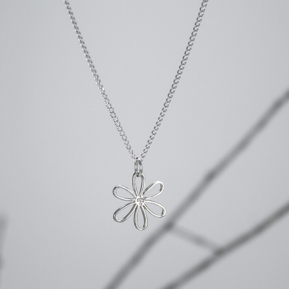 Sterling Daisy Pendant