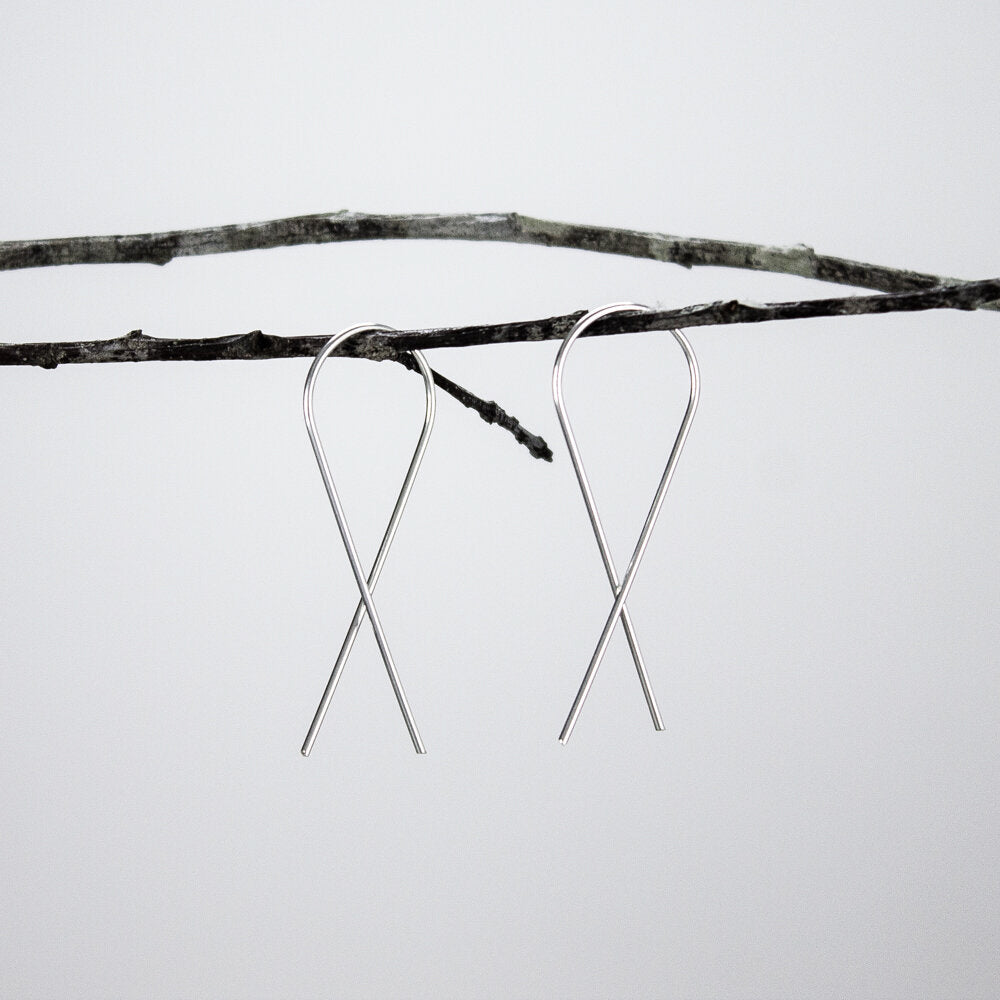 Minimalist Ribbon Earrings