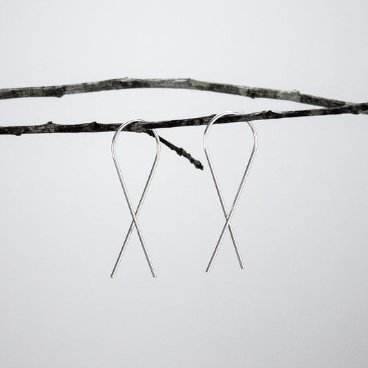 Minimalist Ribbon Earrings