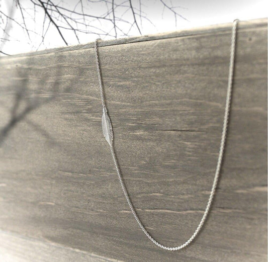 Asymmetrical Feather Necklace