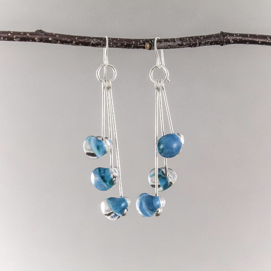 Sky Blue Teardrop Earrings