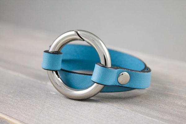 Light Blue Spring Gate Bracelet