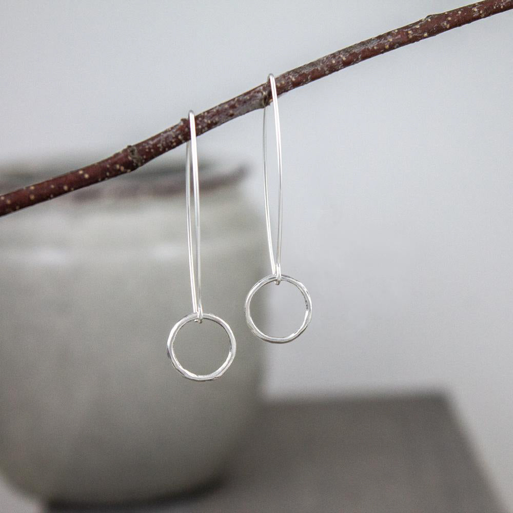 Textured Circle Earrings