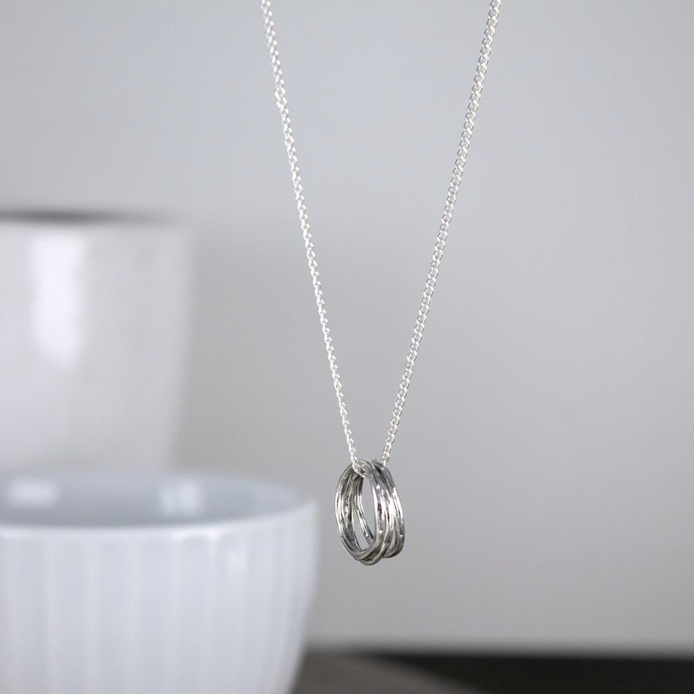 Textured Circles Necklace