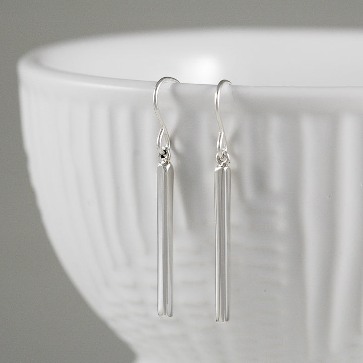 Sterling Bar Earrings