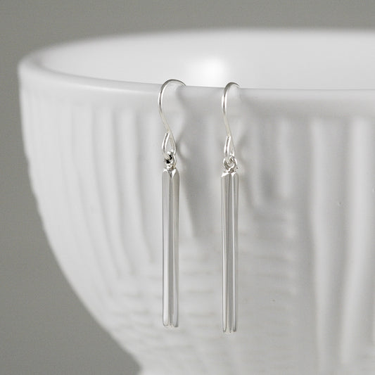 Sterling Bar Earrings