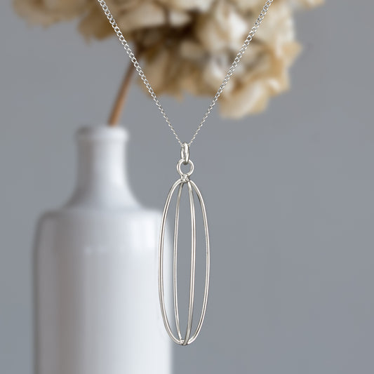 Sterling Cage Pendant