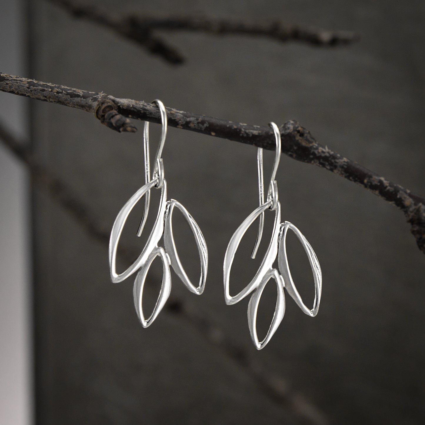 Leaf Marquis Earrings